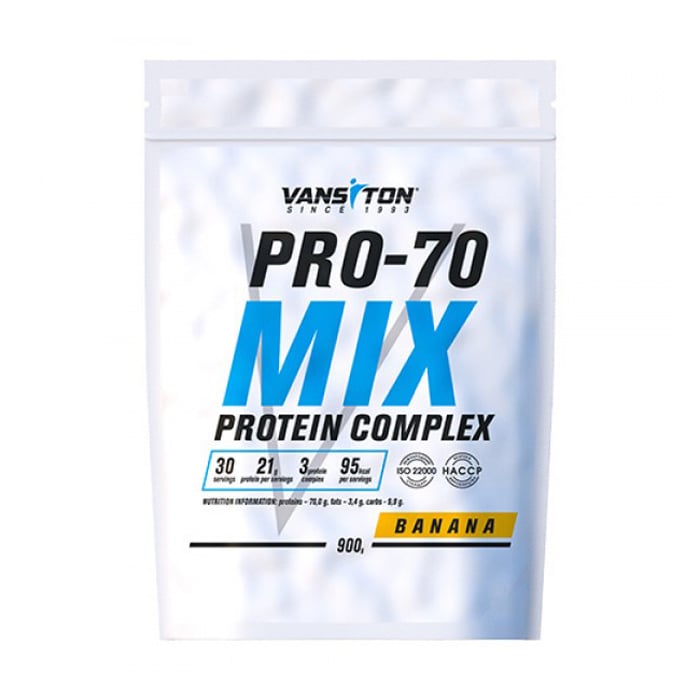 Протеїн Vansiton Pro-70 Mix Protein Complex Банан, в порошку, 900 г